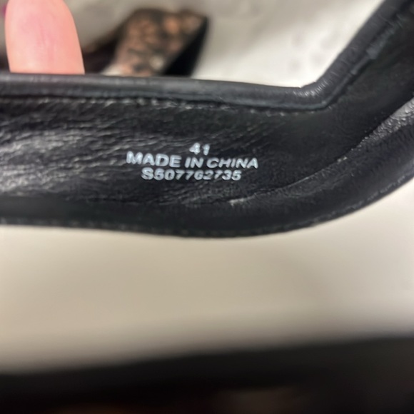 Alice + Olivia Embroidered Pumps Heels- Size 41.women black gold Boho Ball Party - Picture 10 of 10